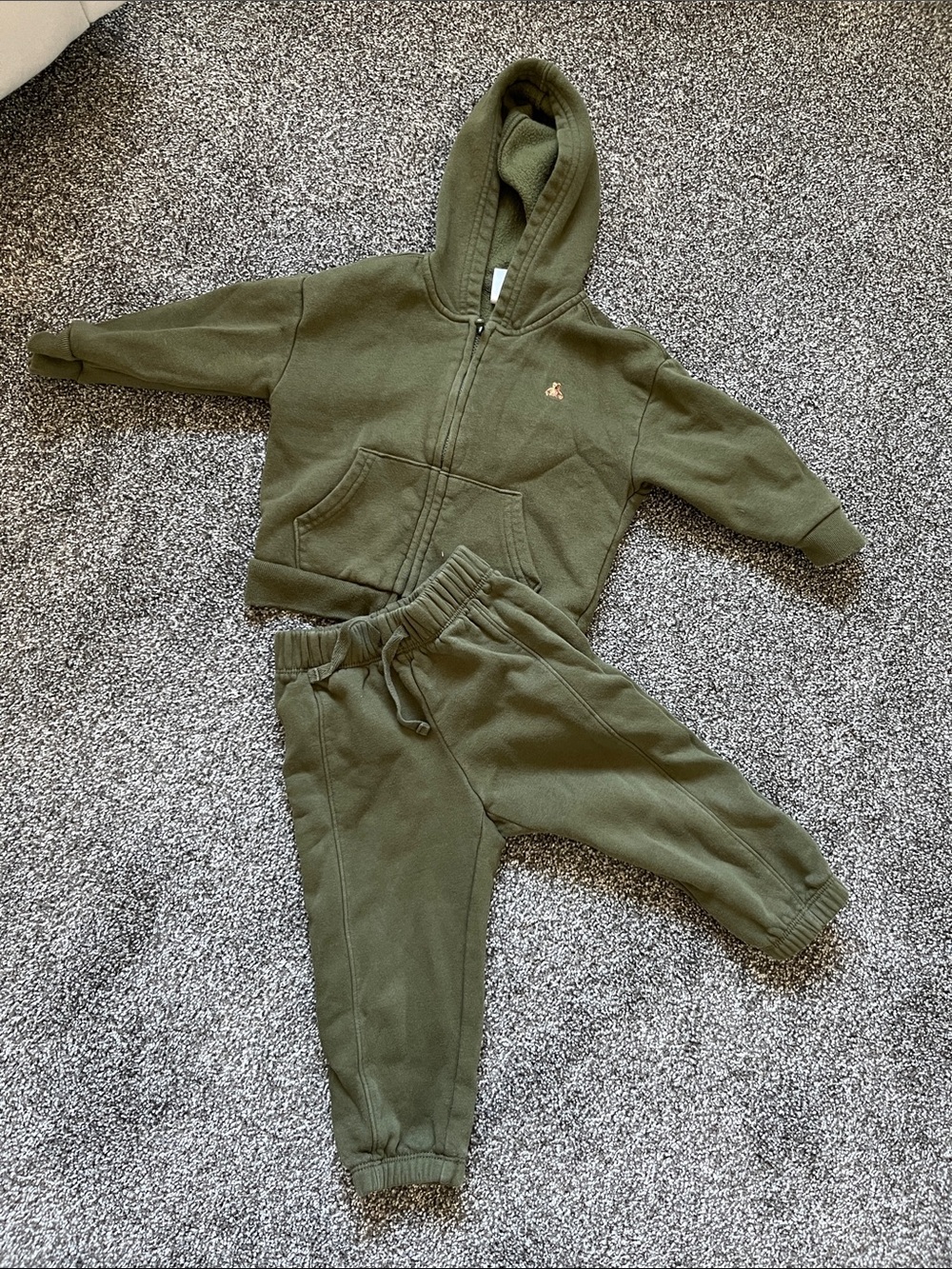 GAP Olive Green Hoodie & Jogger Set